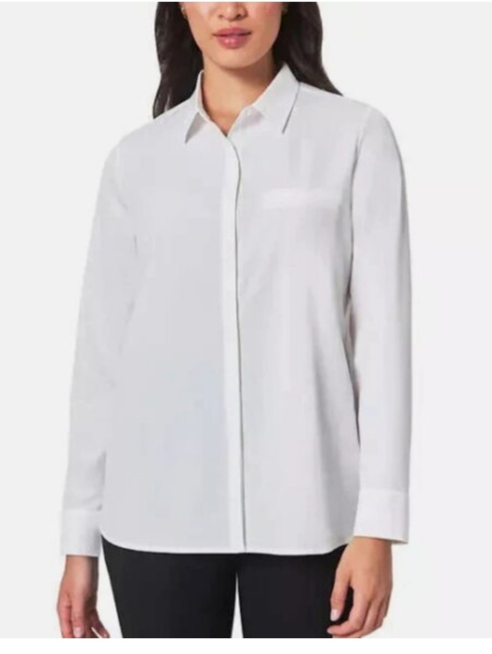 Modern Ambition White Button-Up Shirt-Delightfully Technical-Size M-travel Shirt